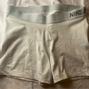 Nike Women's Light Gray Athletic Shorts